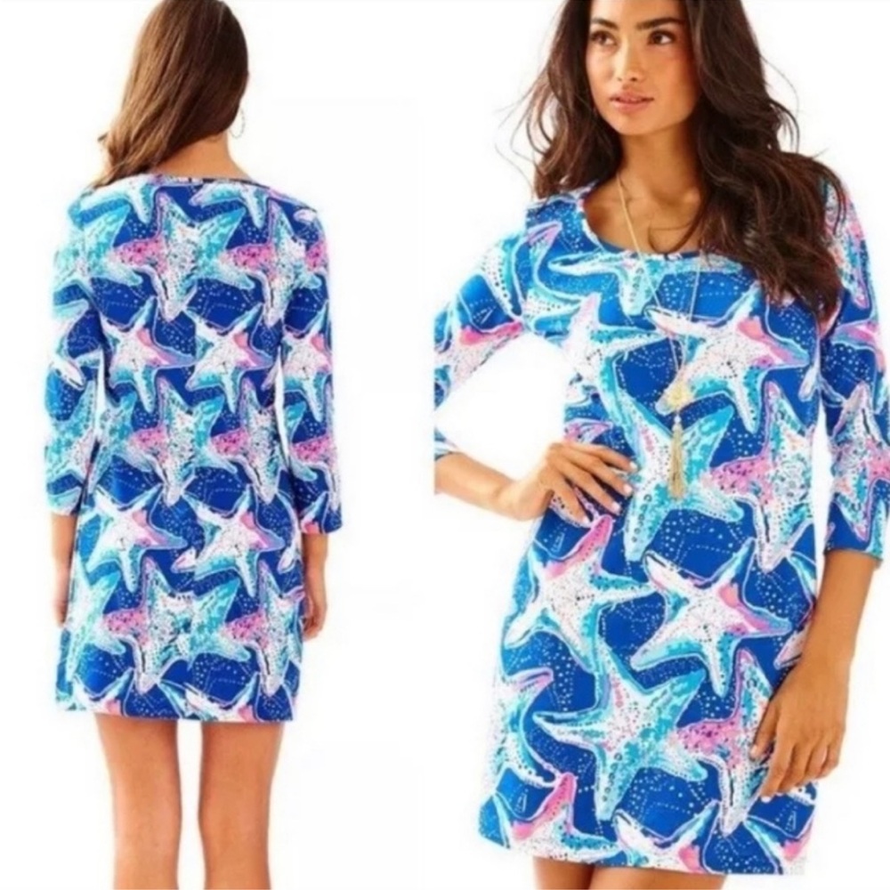 NWOT Lilly Pulitzer Beacon Indigo Dress Star Struck Women XXS